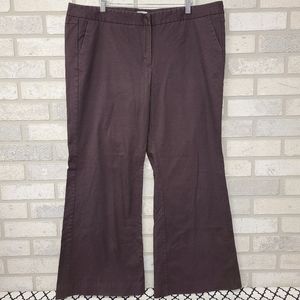Worthington Straight Fit Pants Brown Size 18